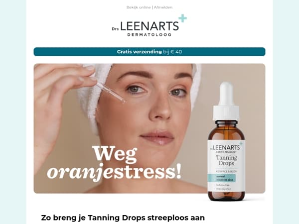 Een sunkissed skin zonder strepen? Zo doe je dat met onze Tanning Drops