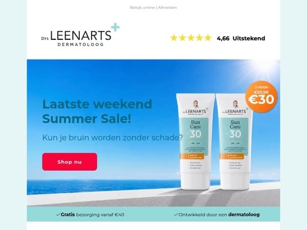 Laatste weekend Summer Sale ☀️