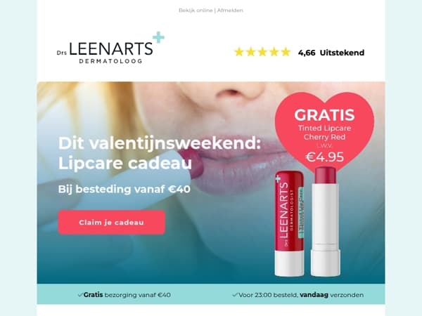 Dit weekend: gratis Tinted Lipcare bij €40