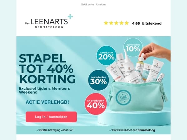 🎉 Goed nieuws! De stapelkorting is verlengd