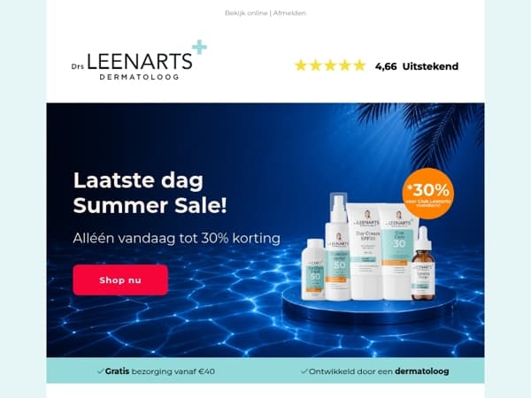Laatste dag Summer Sale ⌛
