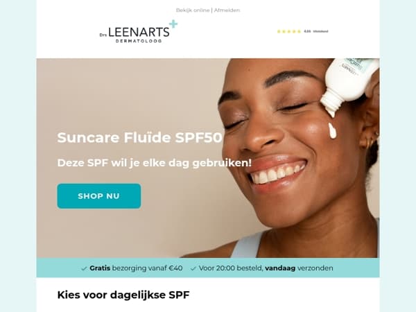 SPF50 die je wél elke dag wil gebruiken