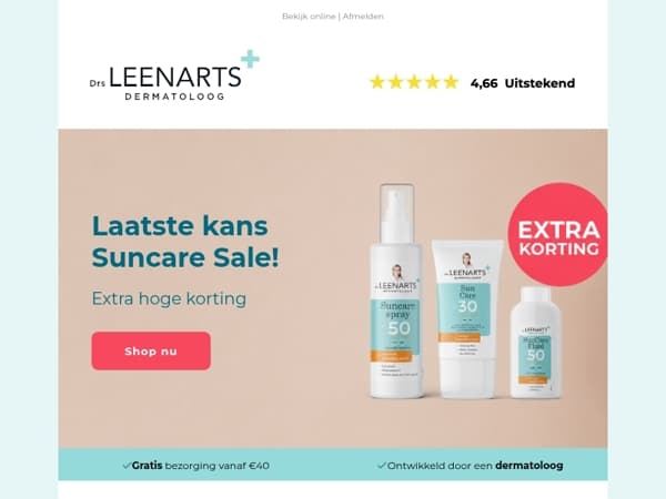 Laatste kans: Tot 50% Suncare Korting ☀️