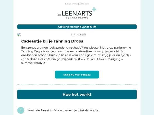 Sunkissed skin + gratis reiniging ✨