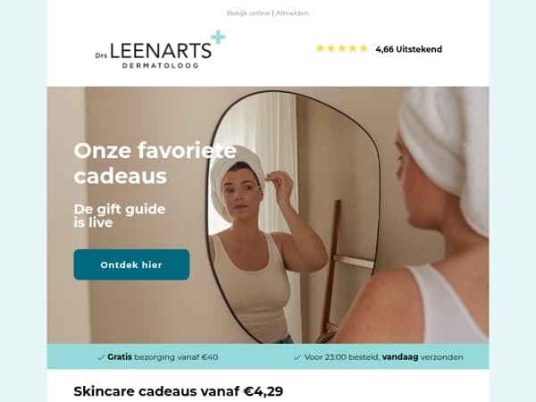 Onze favoriete skincare cadeaus✨