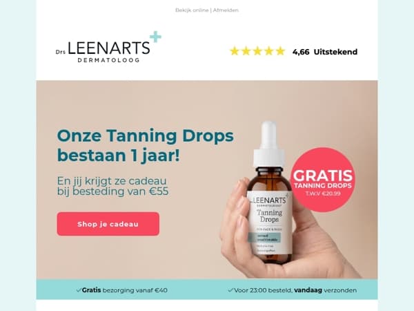 Onze Tanning Drops zijn jarig ✨  
