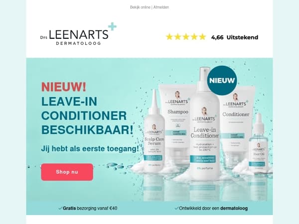 EINDELIJK. Leave-in Conditioner is er