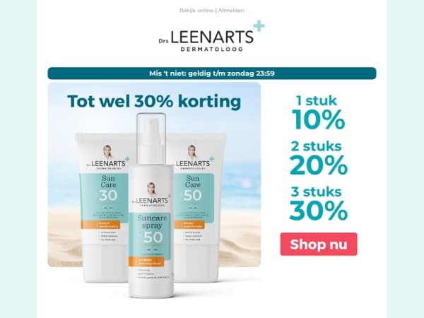 Stapelkorting: tot 30% korting op alles 🚨
