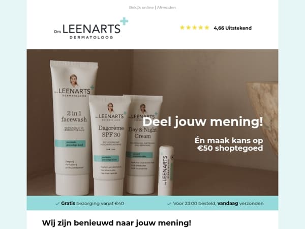 Help ons de nieuwsbrief nóg beter te maken 💙