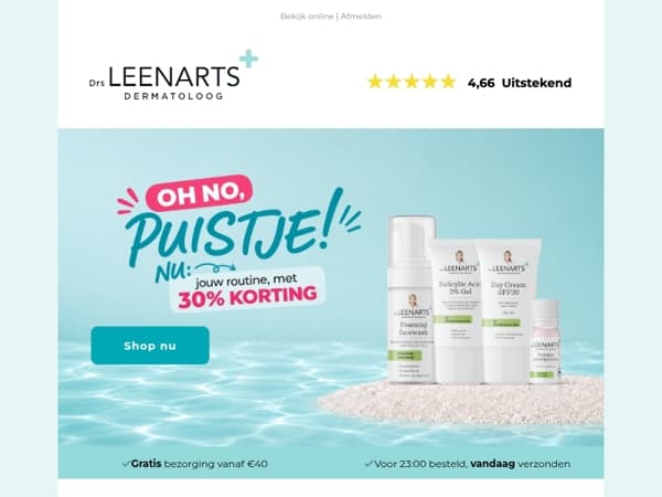 Oh no, puistje! 👀 Zo houd je je routine simpel