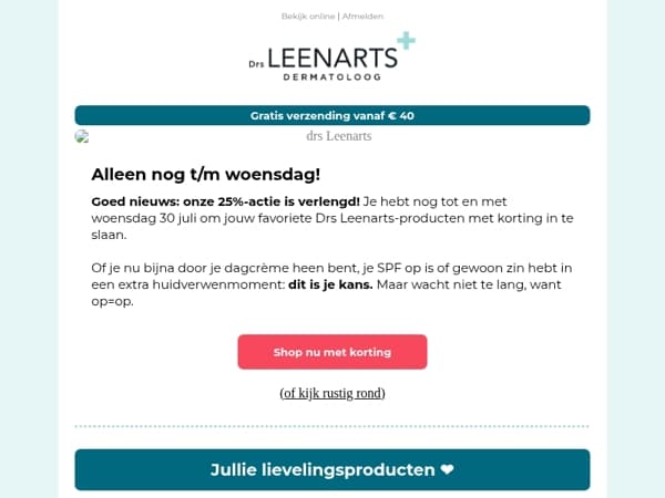 Nog 2 dagen 25% korting! ⏳