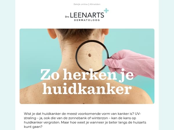 Huidkanker herkennen: hoe doe je dat? 🔎