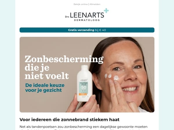 Zonnebrand? Niet jouw ding? Tot nu🌞