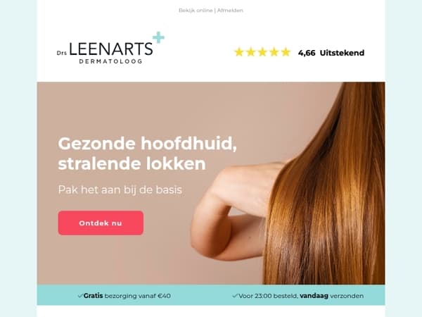 Gezonde hoofdhuid, stralende lokken