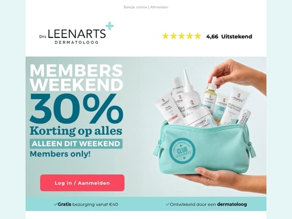 Speciaal voor jou: 30% dit weekend 💙
