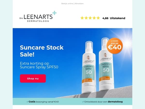 Suncare Stock Sale