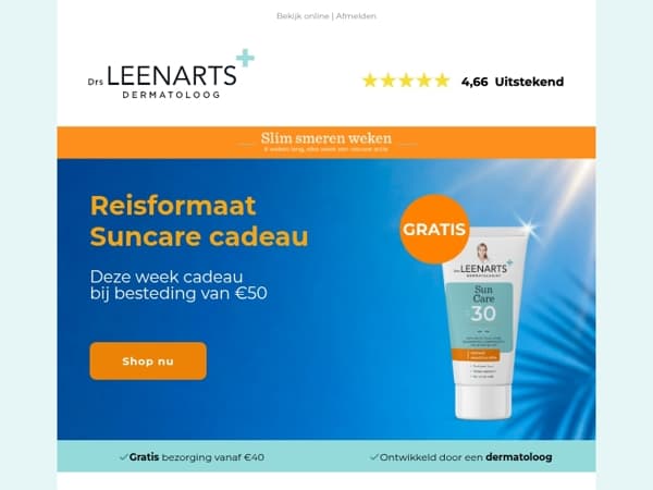 Je krijgt een reisformaat Suncare cadeau ☀️