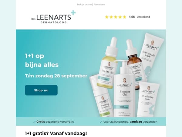 1+1 gratis op jouw favo’s 🛍️