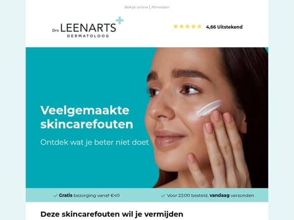 Deze skincarefouten wil je vermijden