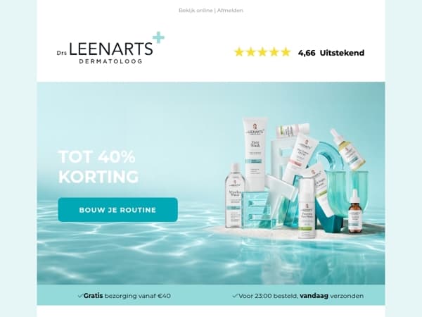 Back to routine: tot 40% korting op gezichtsverzorging