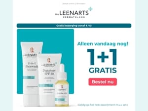 👀 Laatste dag: 1+1 GRATIS op bijna alles
