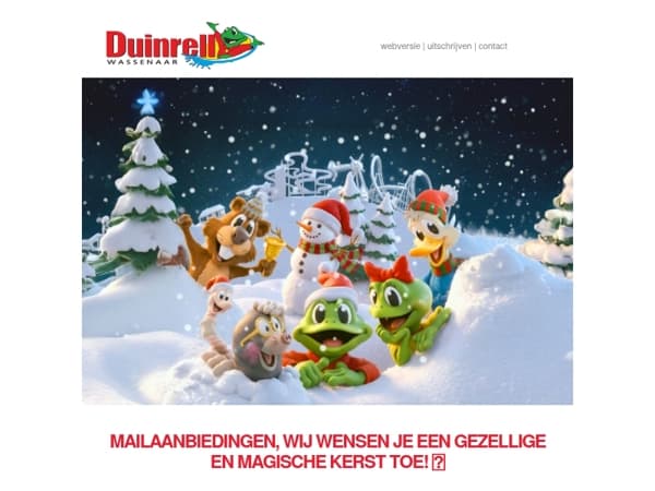 Doe een Duinrell Winterdag tijdens de Kerstvakantie 🐸
