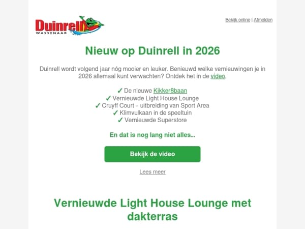 Nieuw in 2026 op Duinrell – en nú al te reserveren