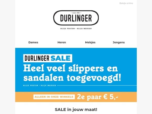 SALE in jouw maat!