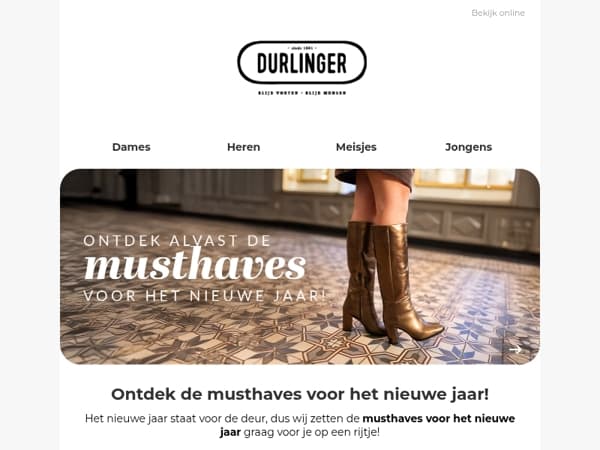 Ontdek de musthaves voor het nieuwe jaar!