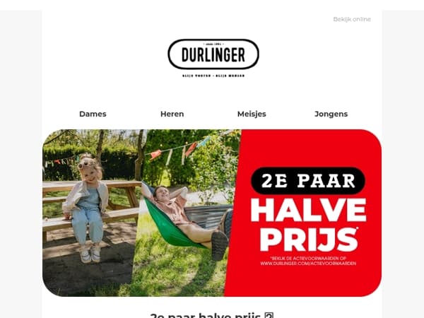 2e paar halve prijs 👟