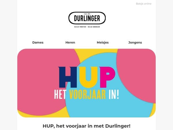 HUP, het voorjaar in met Durlinger!