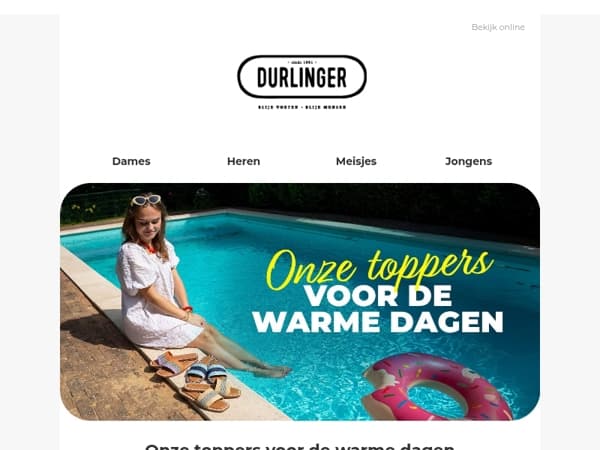 Onze toppers voor de warme dagen