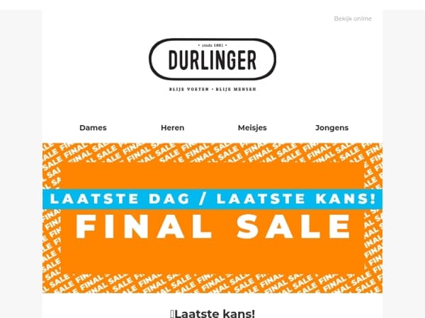 FINAL SALE IN JOUW MAAT