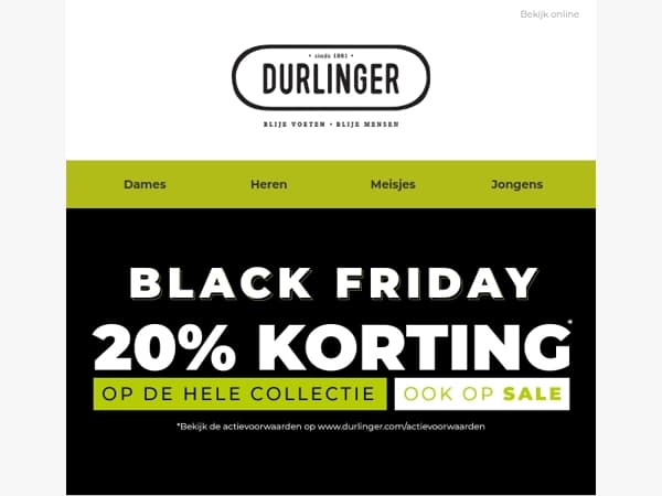 Black Friday is nu begonnen!