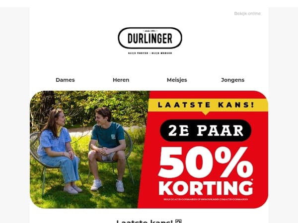 Laatste kans! ⏰