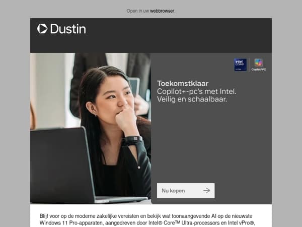 Copilot+ PC's met Intel