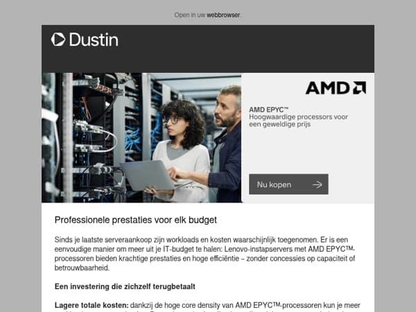 Krachtige servers tegen een scherpe prijs