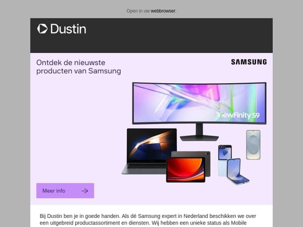 Ontdek de nieuwste producten van Samsung