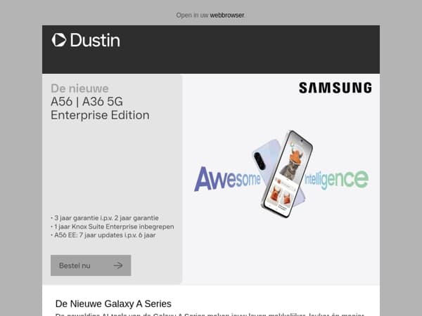 De Nieuwe Galaxy A Series