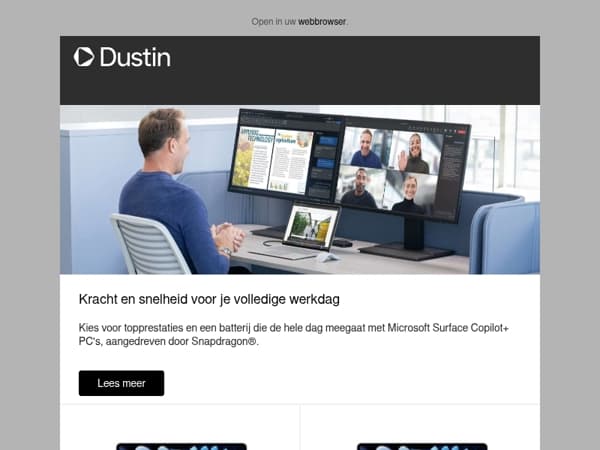 Moderne werkplek: Hogere productiviteit voor hybride teams