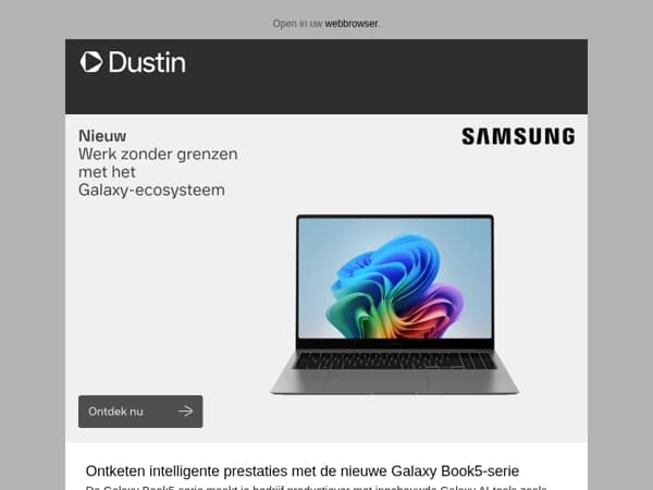 De nieuwe Samsung Galaxy Book5-serie is er