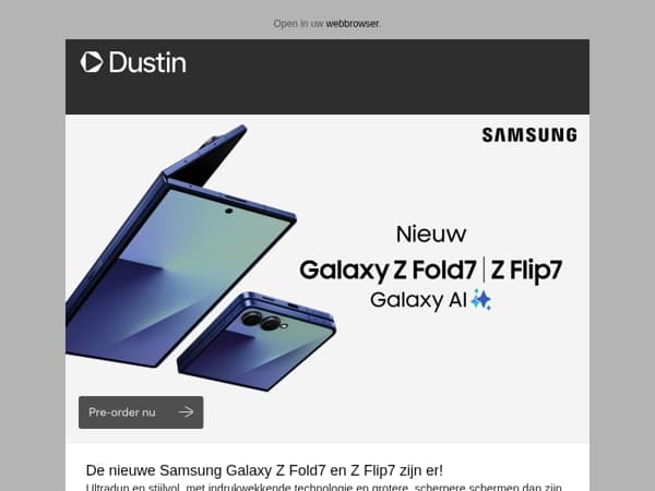 De nieuwe Samsung Galaxy Z Fold7 en Z Flip7 zijn er!