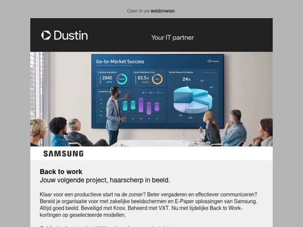 Samsung Back to Work sale