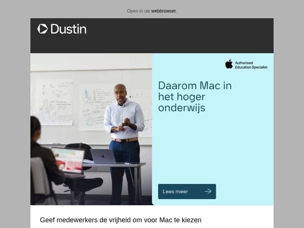 Daarom Mac in het hoger onderwijs