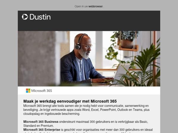 Maak je werkdag eenvoudiger met Microsoft 365