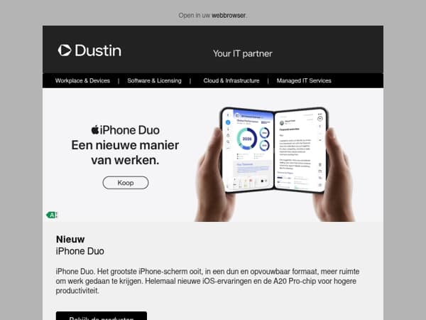 Nieuw: Apple iPhone Duo