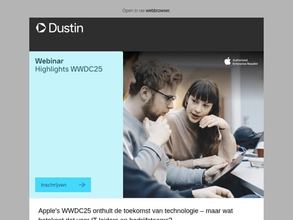 WWDC25 voor bedrijven: meld je nu aan