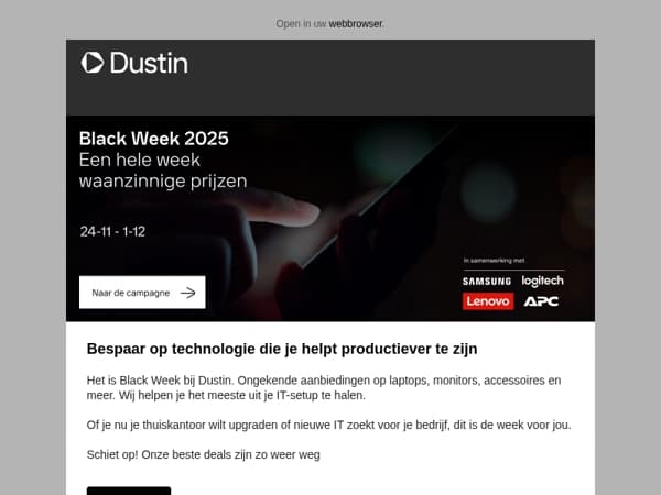 Spectaculaire Black Week-deals op IT-essentials
