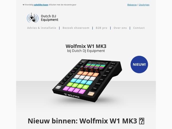 Nieuw binnen: Wolfmix W1 MK3! 🤩