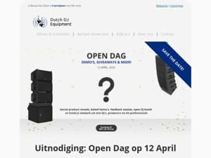 Je bent uitgenodigd: Open Dag én GIVEAWAYS? 🤩🎁